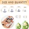 50pcs Black Wiggle Googly Eyes Plastic Safety Eyes 15mm 18mm 20mm 23mm